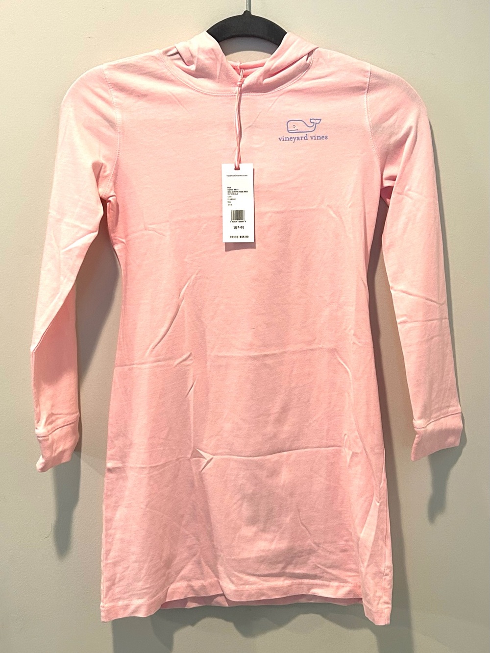 NWT Vineyard Vines Girls Long-Sleeve Graphic Hoodie Dress